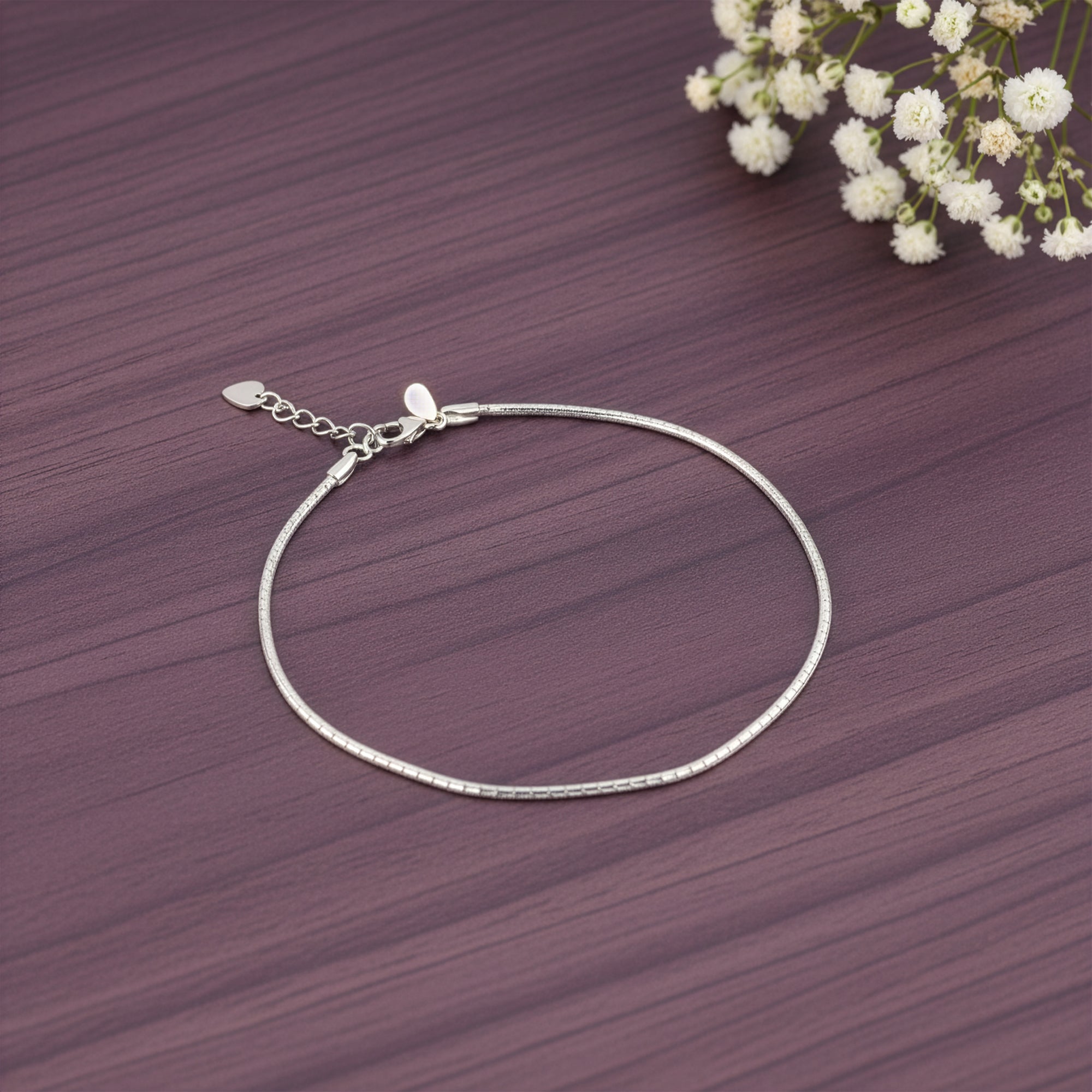 Silver Classy Anklet