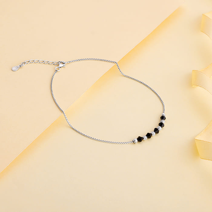 Silver Gypsy Gleams Anklet