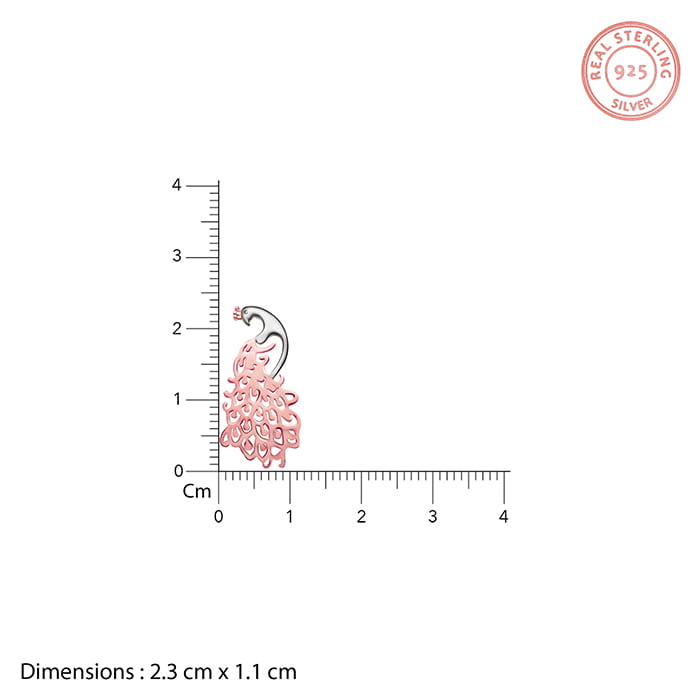 Anushka Sharma Rose Gold Peacock Earrings