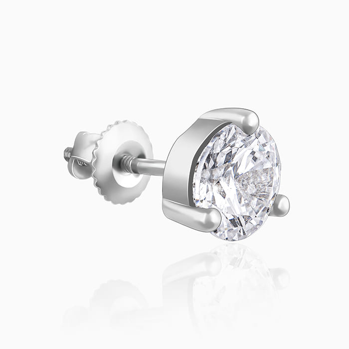 Silver Zircon Mini Studs