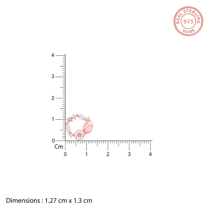 Rose Gold Enchanted Wreath Stud Earrings