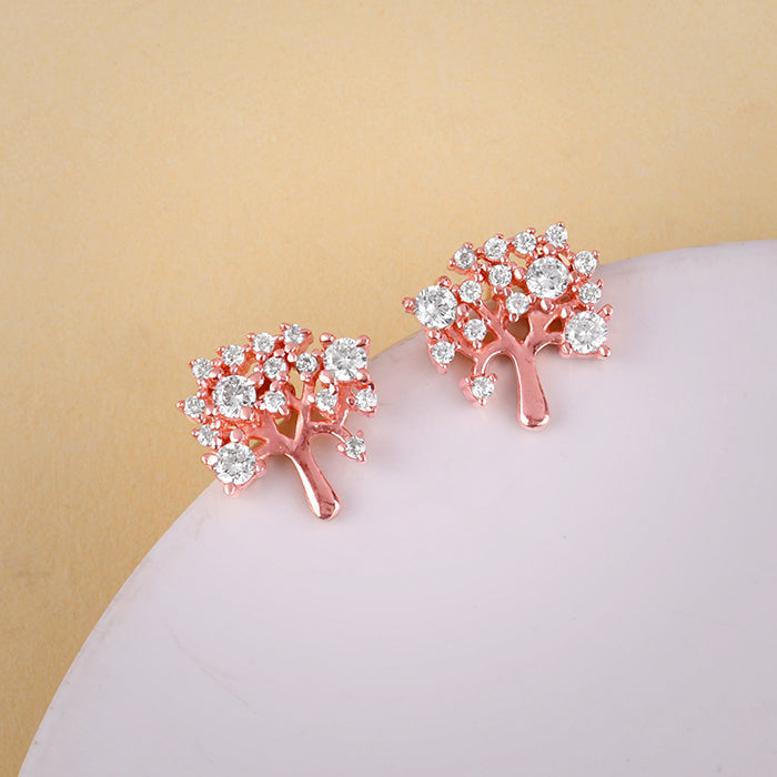 Anushka Sharma Rose Gold Tree of life Earrings