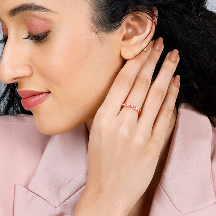 Rose Gold Wreath Ring