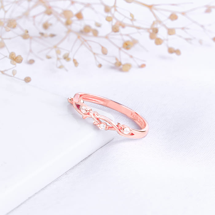 Rose Gold Wreath Ring