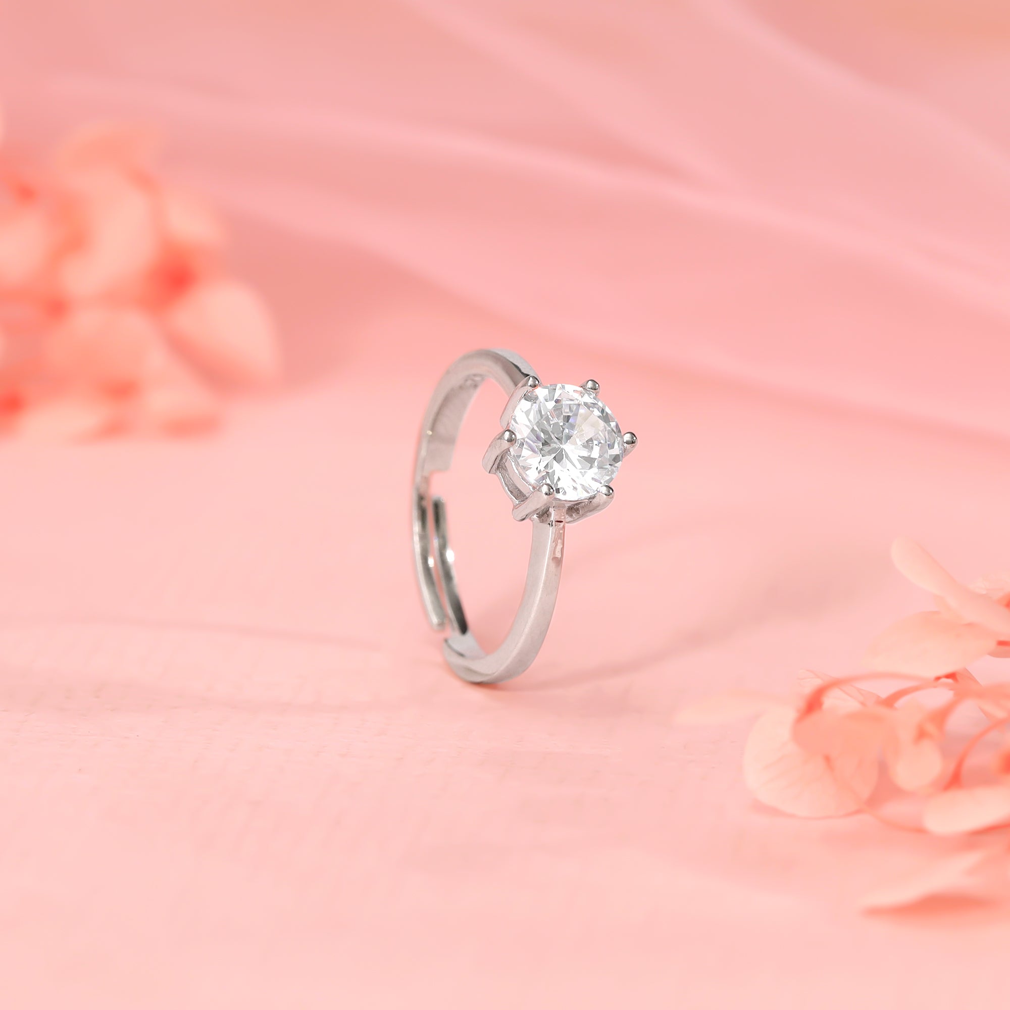 Silver Zircon Vintage Ring