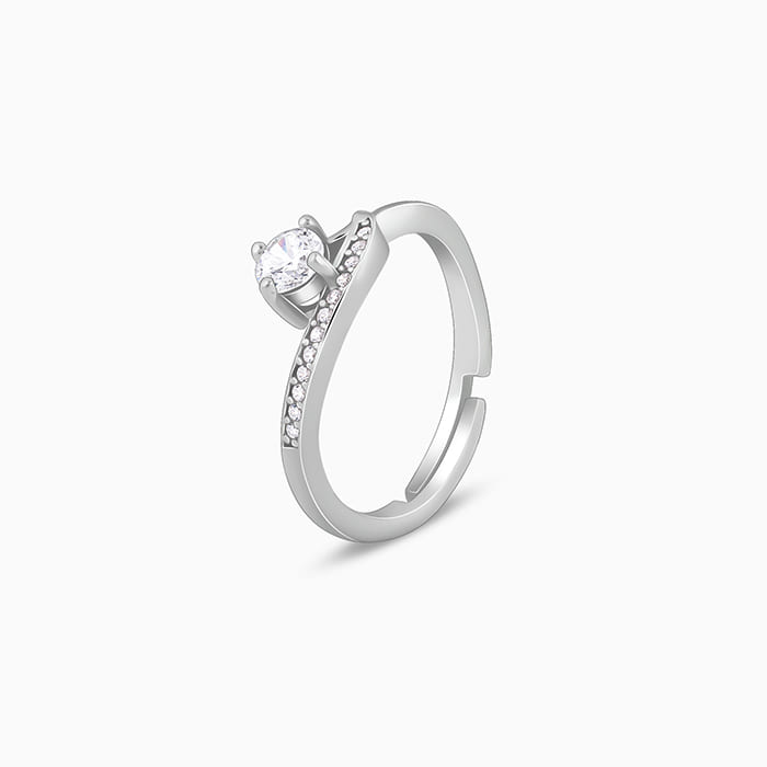 Anushka Sharma Silver Zircon Embrace Ring