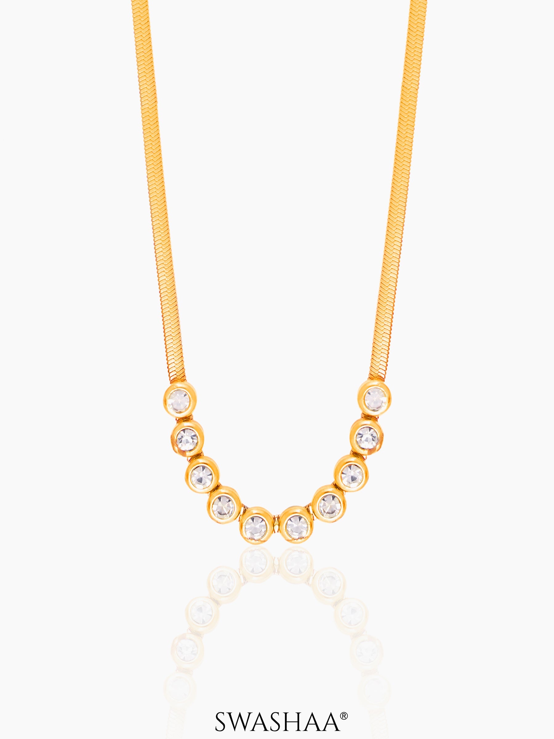 Senorita Diamond 18K Gold Plated Necklace