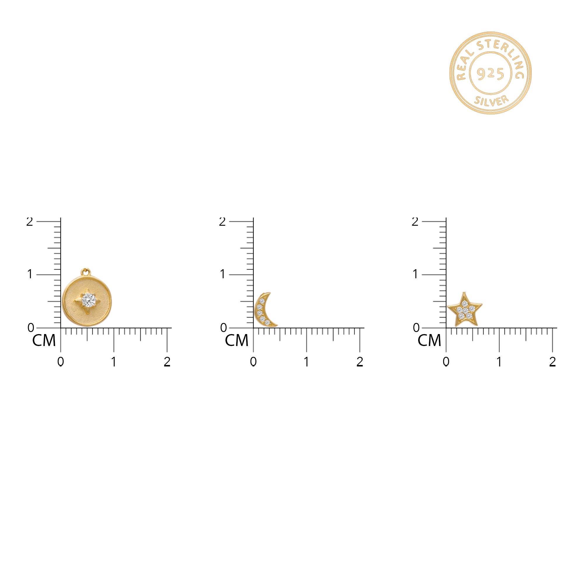 Anushka Sharma Golden Layered Constellation Charm Necklace